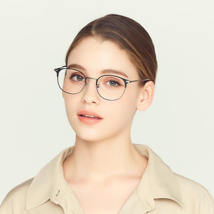 Byumaeb Uptown_Full Titanium Ultra-Light 9G Colored Bottom Gold Square