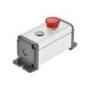 uxcell Push Button Switch Box, Switch Button Station Box with PG7 Cable Gland and Mounting Base, Aluminum, 2 Holes, 16mm