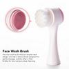 2Pcs Face Wash Brush Double Sided Deep Dirt Oil Cleansing Face Massage Face Scrub Brush for Face Washing Massage