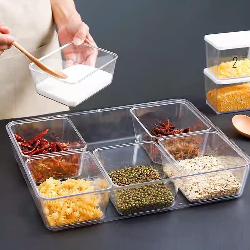 Transparenter Gewürz-Organizer mit 8 Fächern