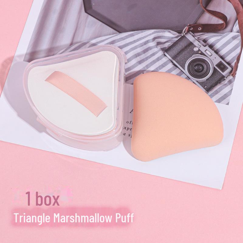 Doppelverwendbarer Marshmallow Luftkissen Puderquaste mit Aufbewahrungsbox