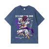 275 GSM Washed T-shirts 100% Cotton One Piece V3 Sun God Nika Print Unisex Heavy Cotton T Shirt