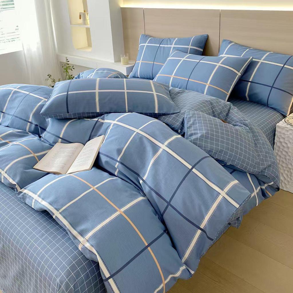 Pure Cotton Bedding Sets: Duvet Covers, Enclosed Fitted Sheets, Bed Sheets, Bed Covers - Sterile & Healthy Options In 2, 3, or 4 Piece Sets.