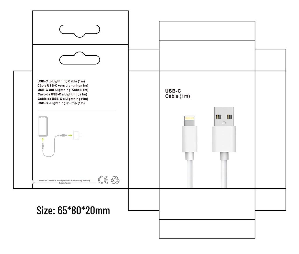 Apple-Compatible PD C-C, U-iOS, C-iOS Fast Charging Cable for 5-16 Devices