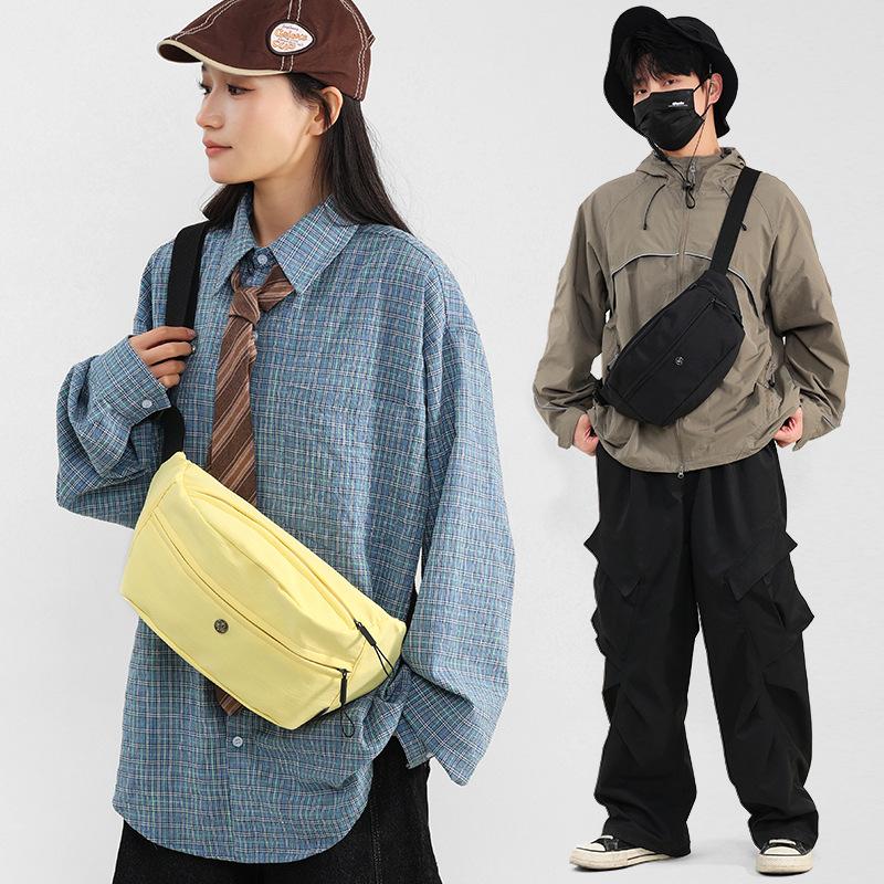 Men and Women's Crossbody Bag Multi-function Shoulder Bag Student Japanese Chest Bag Diagonal Crossbody Bag Casual Chest Bag Crossbody Bag
