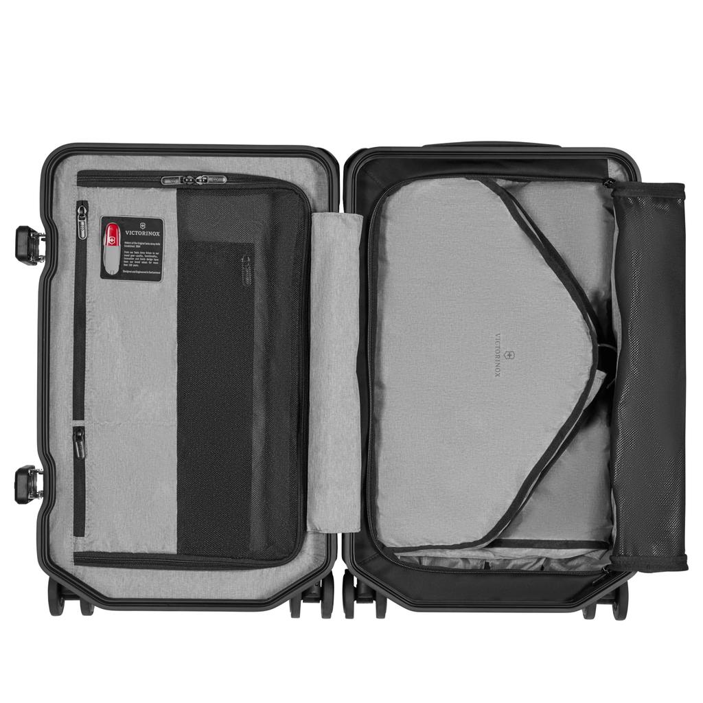 Victorinox Frequent Flyer Strapazierfähiger Aluminiumrahmen und robustes Polycarbonat mit Hartschale Business Business International TSA Dual Schwarz Lexicon-Frame