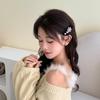 Fermaglio per capelli a fiocco di neve di alta gamma con strass - Accessorio da donna autunno/inverno per frangia e fronte