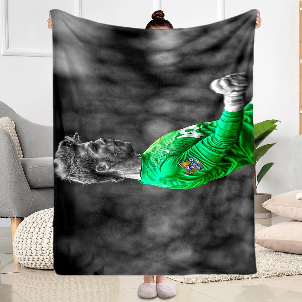 Goalkeeper Green Jersey Blanket Soft Warm Cozy Suitable for Chair Office Livingroom for All Occasions Modern Suitable for Gifting Relatives and Friend