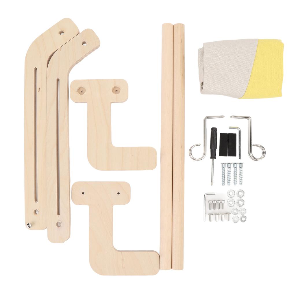 Cat Window Perch Wooden Hanging Window Cat Hammock Sturdy Frame Cat Sleeping Bed Seat Shelves for