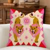 Whimsical Sun Moon Animal Cushion Cover Natural Breathable Durable Linen Printed Decor Pillow Case Sofa Bedroom