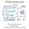 New Inspirational English Butterfly Wall Stickers Guest Background Wall Decoration Butterflies Art Decals Living Room Bedroom Decor