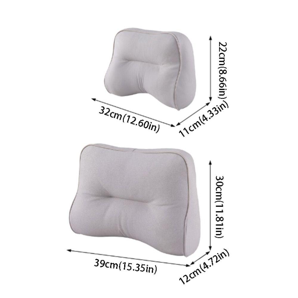 Seasonally Versatile Car Headrest Lumbar Support Seat Cushion Pillow  For All Seasons