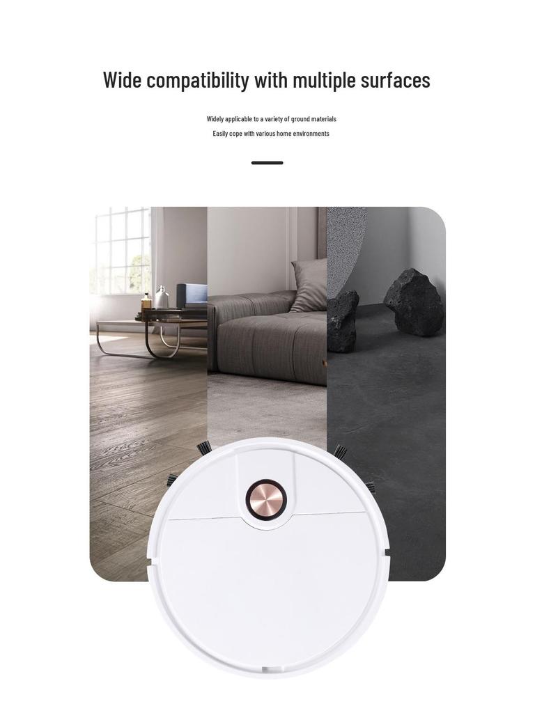 3-in-1 Smart Roboterstaubsauger: Kehrt, Saugt, Wischt & USB-geladen