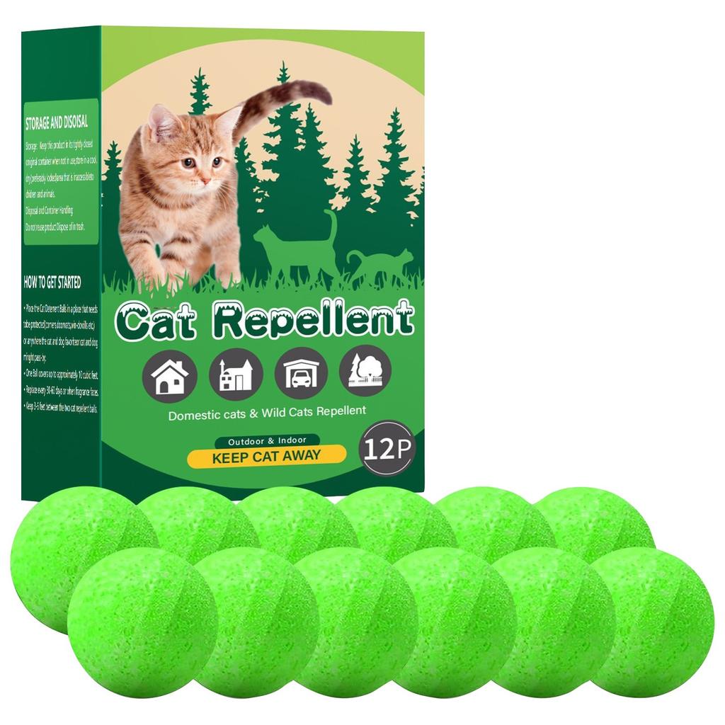 Cat Deterrent Ball Repel Catnip Ball Train Pet To Reduce Furniture Damage Natural Ingredients 12 Pcs