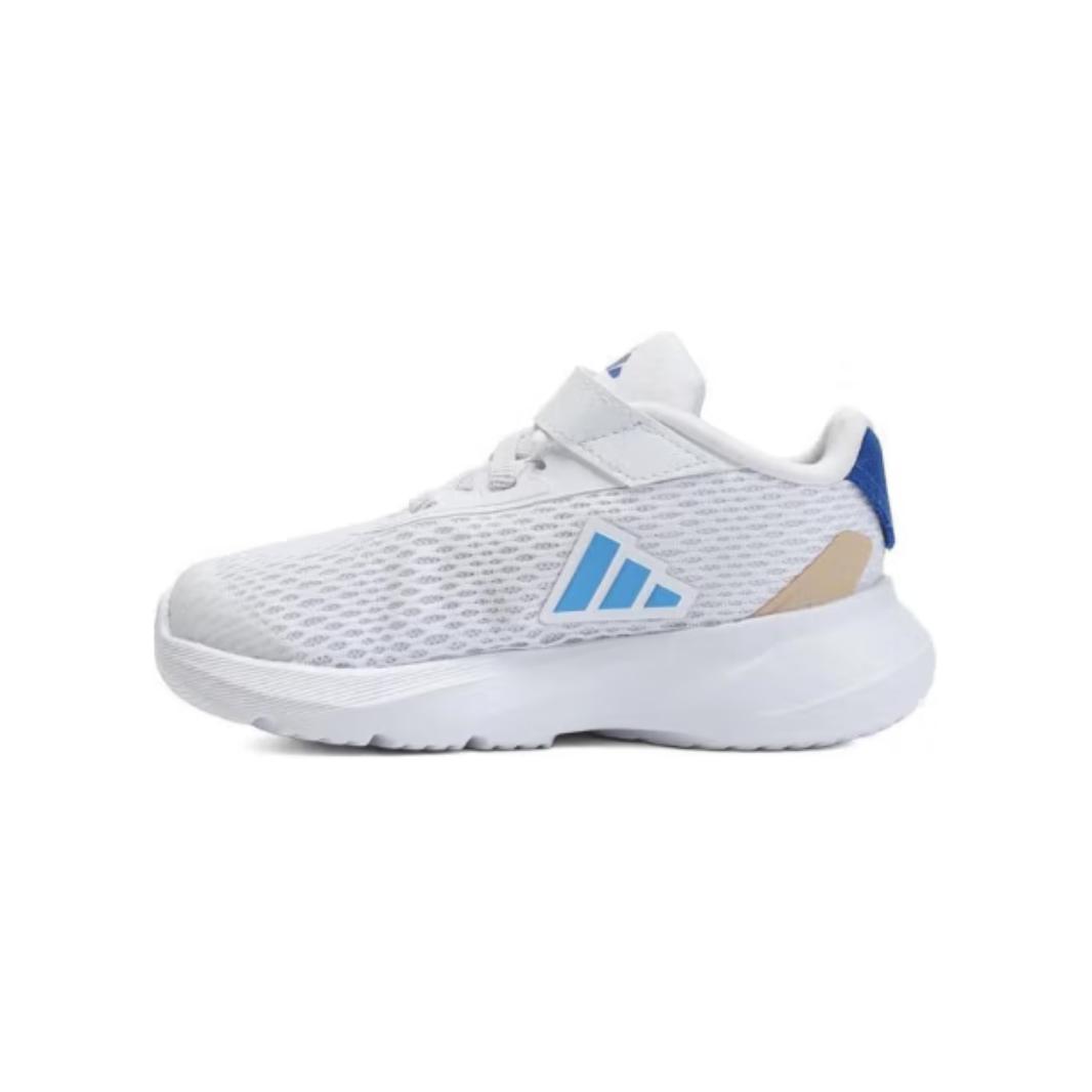 

New Adidas Duramo Sl Abrasion Resistant Low Top Toddler Shoes White Blue Baby IF0918 23