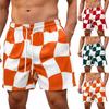 Herren Strandshorts Lockere Passform Kordelzug Atmungsaktiv Lässig Badehose