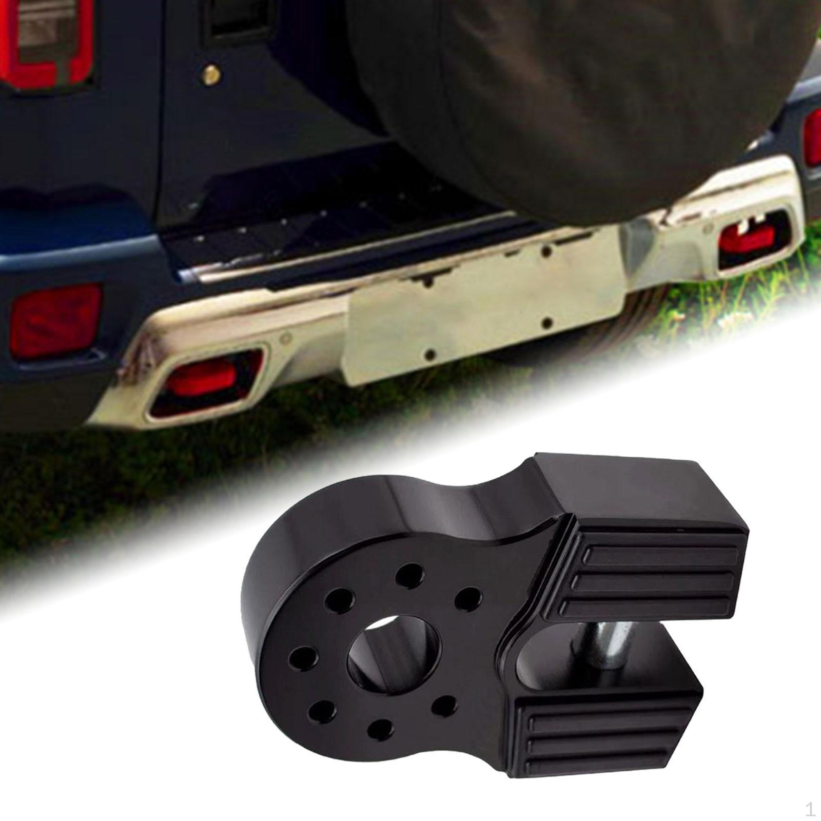 

Крепление для лебедки, соединитель для буксировочного крюка, прочный, надежный автомобильный буксировочный инструмент из алюминиевого сплава для чёрный