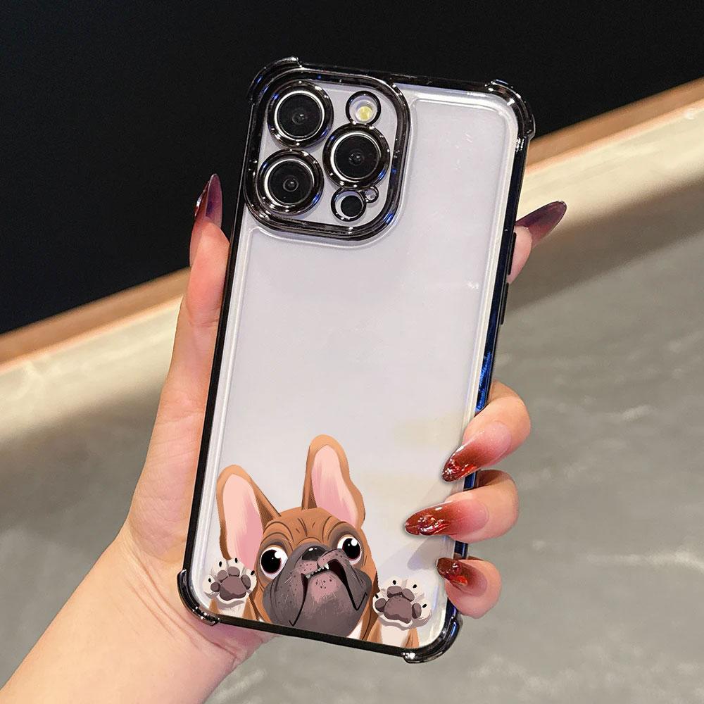 Boston Terrier Pug Dog French Bulldog Funda For iPhone 17 Pro 16 15 14 13 12 11 Pro Max Case 17 Plus 17E 16E 17Air Phone Cover