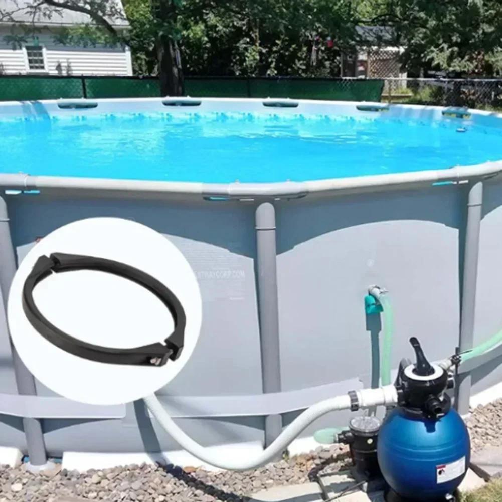1 Stück Poolpumpen-Klemmbänder für S144T Pro Series Filter 18,5CM PVC Garten Schwimmbad Sandfilter Ventil Ersatzteile
