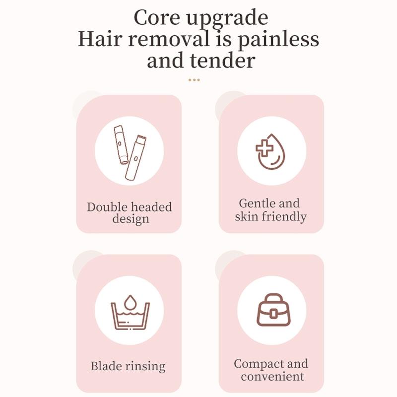 Electric Shaver Cutter for Women Bikinis Trimmer USB Rechargeable Hair Removal for Women Pubic Hair Trimmer Tool