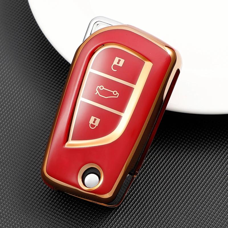 Pokrowiec Etui na Kluczyk Samochodowy TPU Uchwyt na Obudowę Kluczyka Do Toyota Auris Corolla Avensis Verso Yaris Aygo Scion Tc Im Camry Rav4