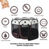 Quick-Fold Octagonal Pet Tent: Outdoor Oxford Cloth Cage for Cats & Dogs