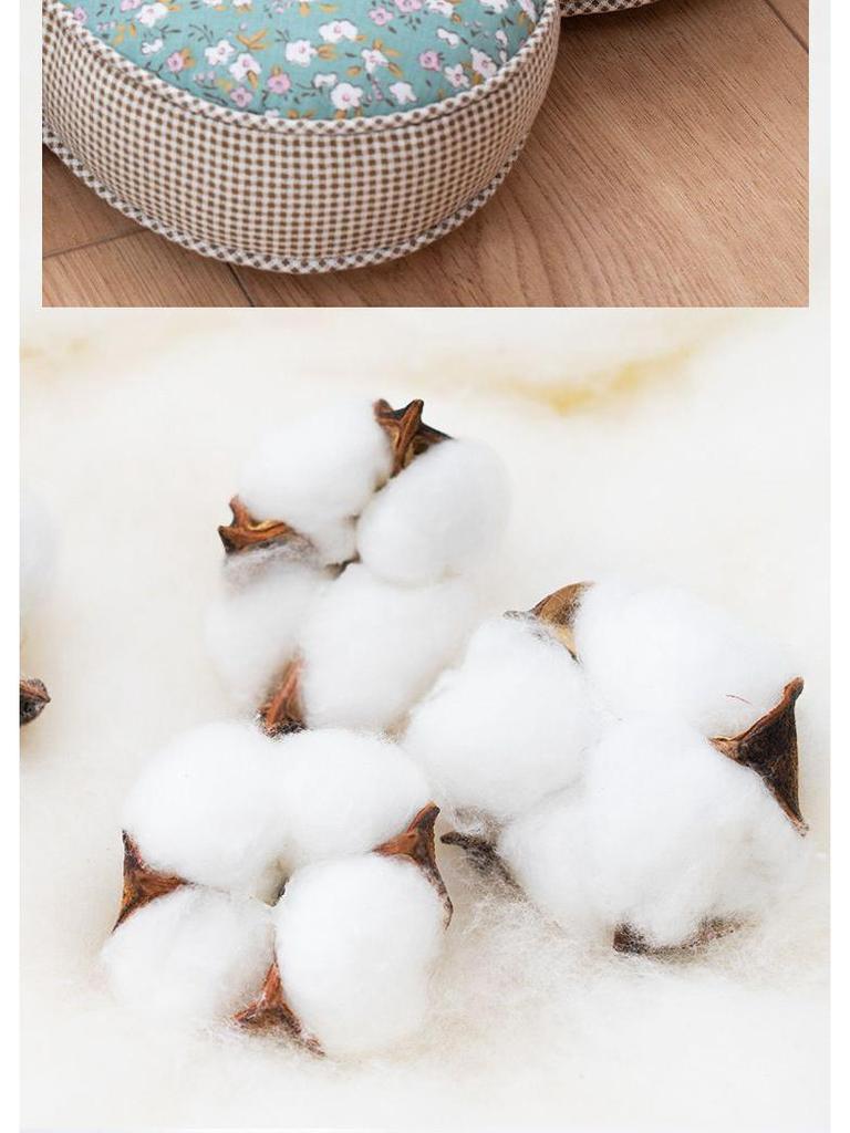 Korejský polštářek s květinami švestky: Celobavlníkový polštářek na zdřímnutí do kanceláře a ložnice