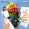 Xiupu Fan-Shaped Watercolor Paint Set - 42, 25, 18 Colors for Beginners & Children