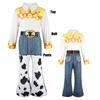 Toy Story Woody Dress Up Costume Kids Cosplay Jessie Top+Pants+Scarf+Belt Sets Girls Halloween Carnival Party Fancy Party Outfit