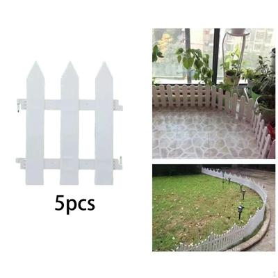 5 Pieces Garden Fence Border Decoration Plant Flowers Protect for Yard Lawn Edging Flower Bed