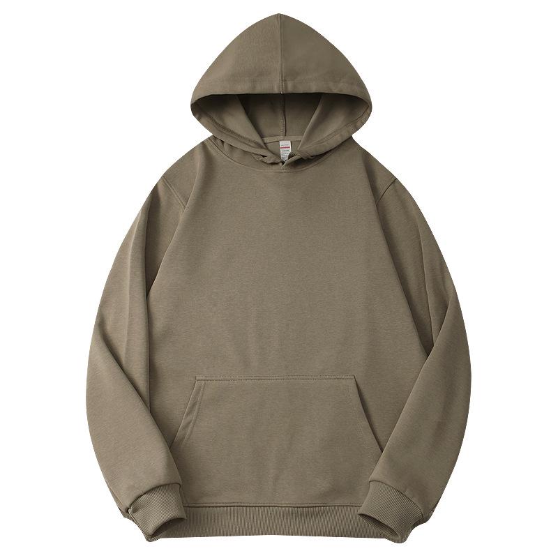 Hua Cotton Men's Versatile Loose Hoodie - Long Sleeve Top for Autumn/Winter