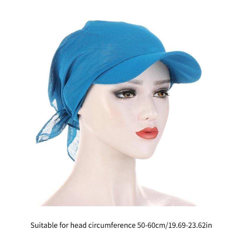 Headscarf Breathable Baseball Hat Women Adult Sports Hat Outdoor Activity