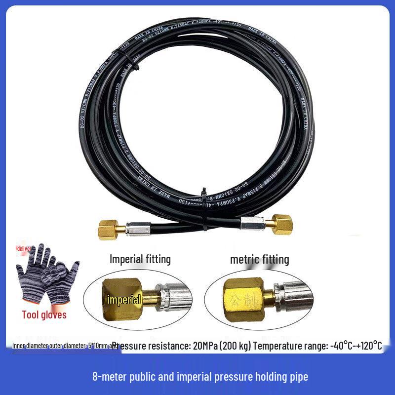 

8-Meter High-Pressure Nitrogen Testing Hose
