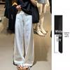 Women's High Waist Loose Wide-Leg Cotton Linen Pants - Spring/Autumn 2026