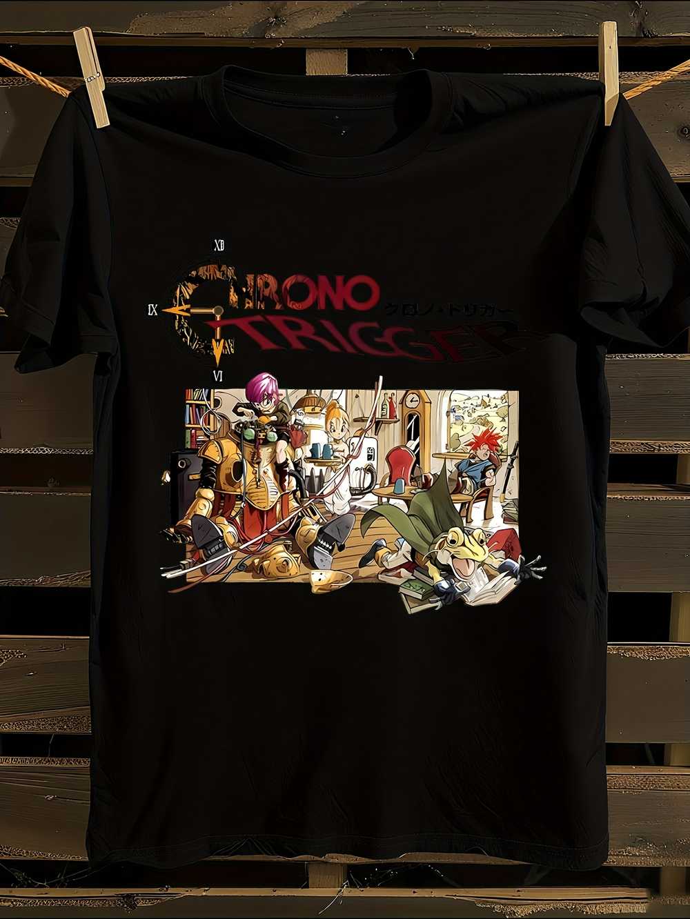 Chrono Trigger Video Game Graphic T-Shirt L