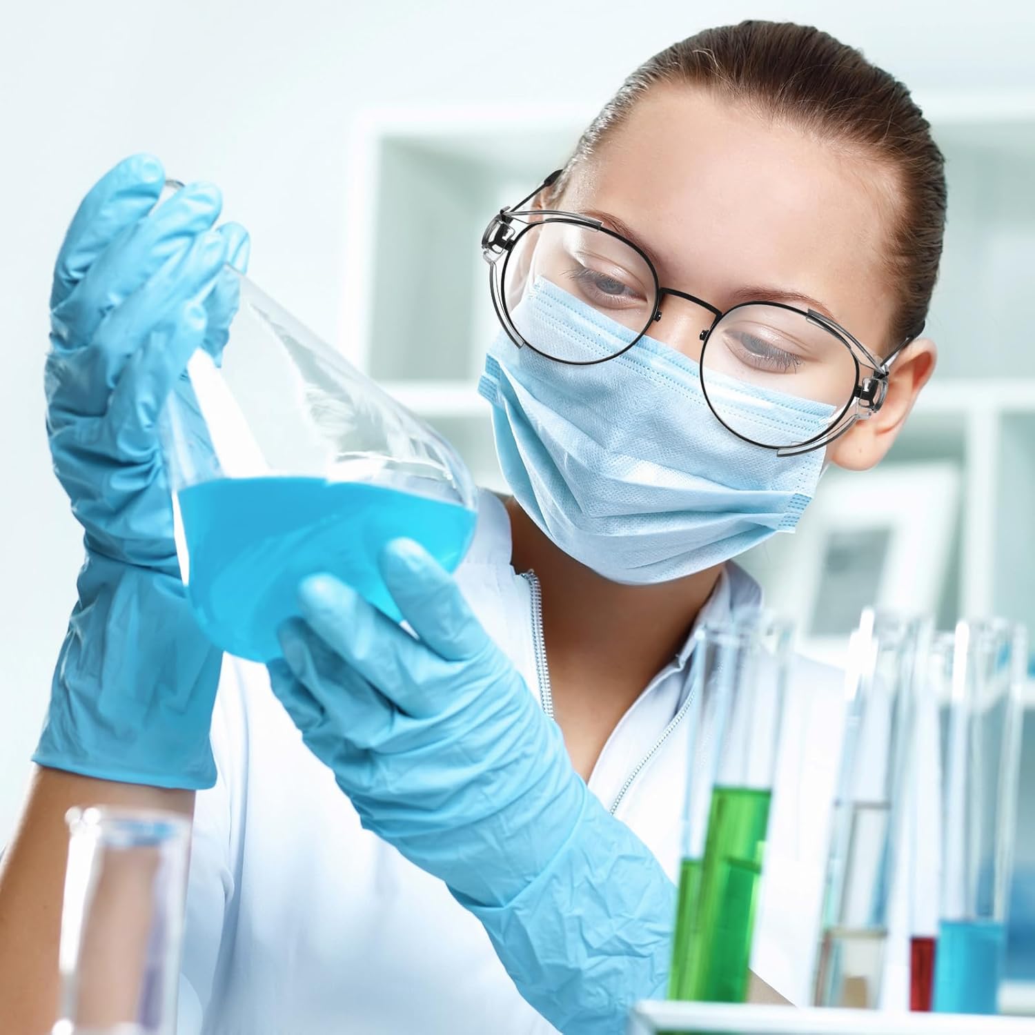 

Milisten 2 Pairs Eye Glasses Side Shield for Safety Glasses Side Flexible Slip on Clear Eyeglasses Transparent Clear