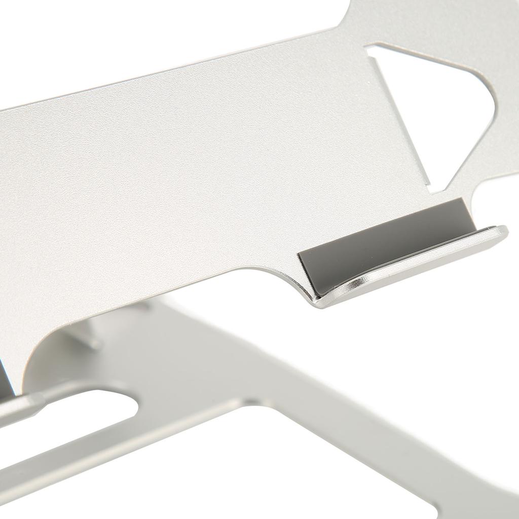 Laptopständer Wärmeableitung Verstellbarer Winkel Tragbar Silber Laptopständer Aluminiumlegierung für Schreibtisch