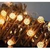 20LED Rattan Ball String Lights Romantic Decorative Fairy Light for Outdoor Indoor