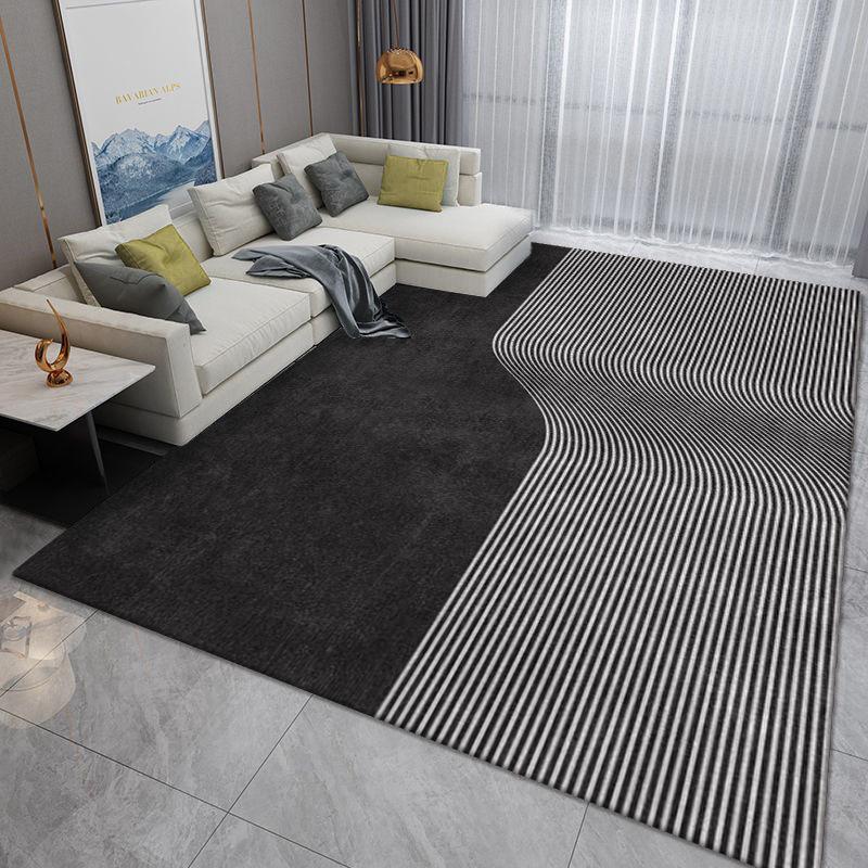 Nordic Light Luxury Living Room Carpet - Washable, Full Paving, Bedroom/Beside Floor Mat