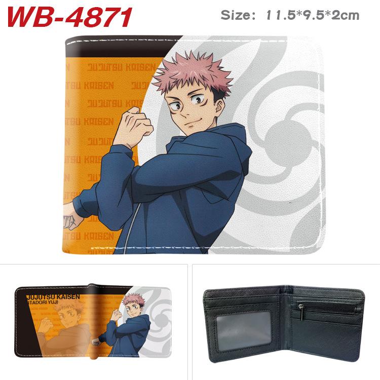 Jujutsu Kaisen Anime Wallet Gojo Satoru Yuji Itadori Print Short Bifold Card Holder Coin Purse PU Leather for Men Women 1pcs