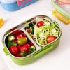 Kids' Cartoon Insulated Bento Box with Cutlery, Dual-Compartment, Food-Grade 304 Stainless Steel