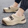 Fashion Big size men's velvet chef shoes rain shoes casual fashion waterproof, non-slip and oil-proof comfortable casual shoes