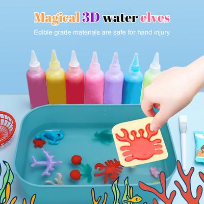 1 conjunto de brinquedos de elfo aquático para crianças com 18 moldes de gel de água, kit de artesanato de criação de animais aquáticos feito à mão para crianças, meninos e meninas, presente