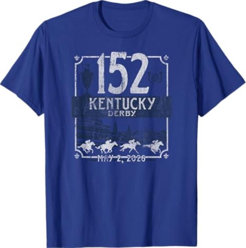 Kentucky Derby 2026 152 Vintage Royal Officially Licensed T-Shirt S разноцветный