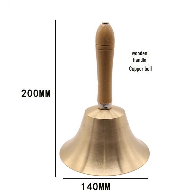 

Деревянная ручка, медный колокольчик: Звонок для класса, Рождества, домашних животных и пожилых людей