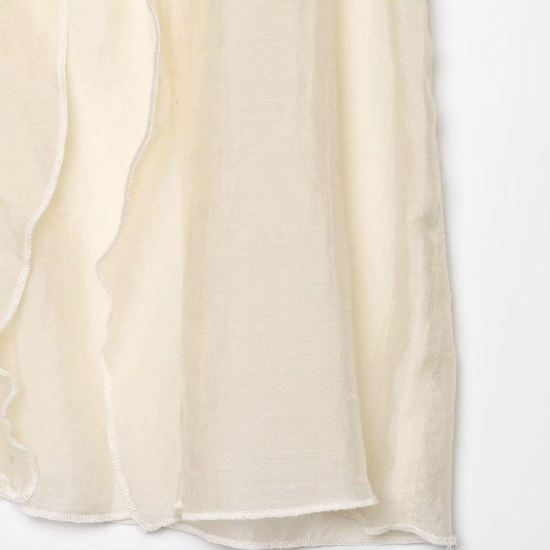 Kaslead New Arrival Women's Clothing Fashion Style Fashion Laminated Decoration Vertical Tops 5029108 423