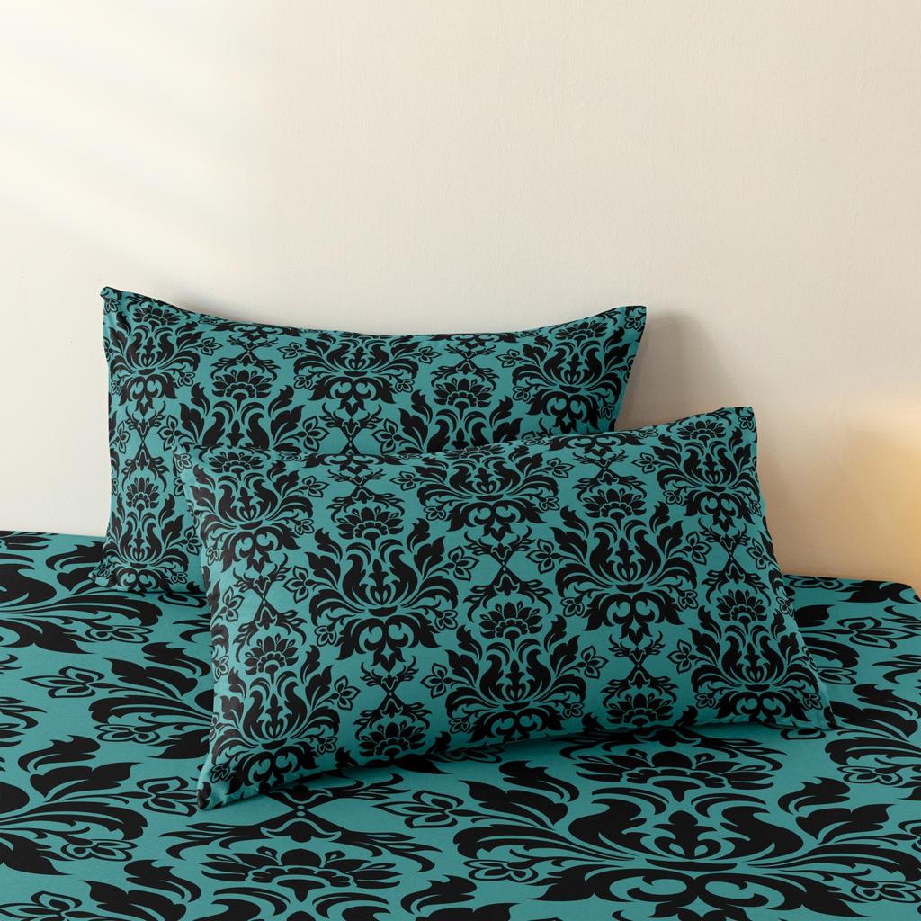 3Pcs Green Textured High-Definition Print Bedding Set Included 1 Duvet Cover & 2 Pillowcases For All-Season Home Dorm Decor