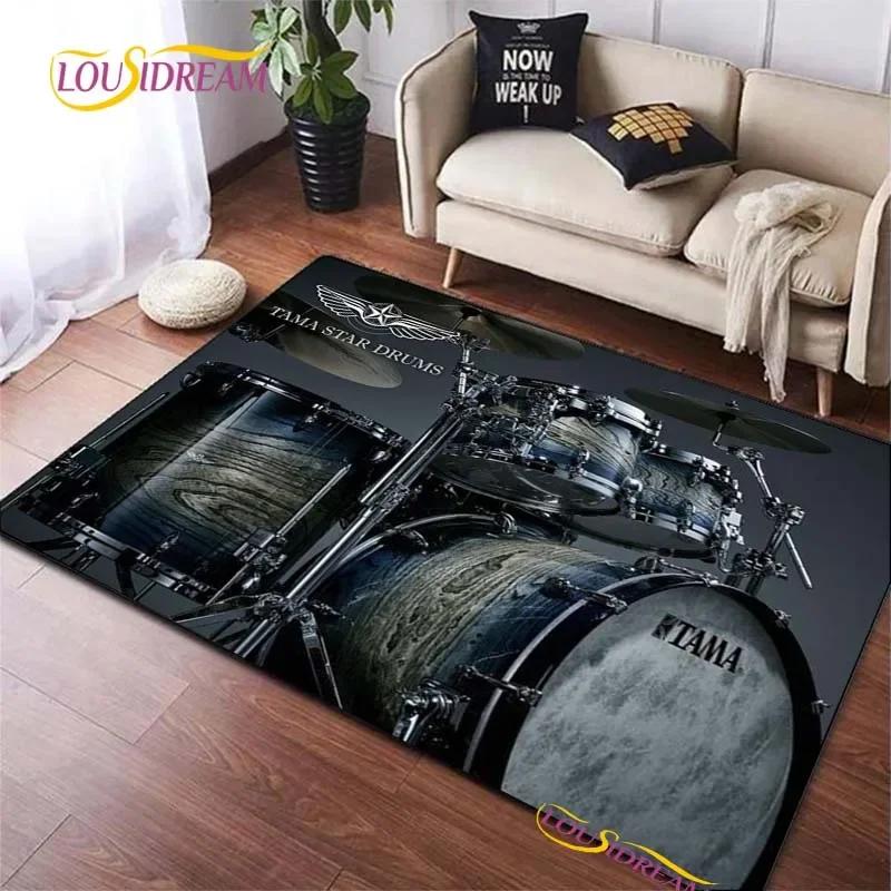 Fashion Brand Drums Carpet for Living Room Bedroom Rugs Kids Kitchen Door Unslip Floor Mats Birthday Gift Photography Props Rug