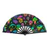 Chinese Style Folding Fan With Plastic Frame For Dance Performances And Gifts