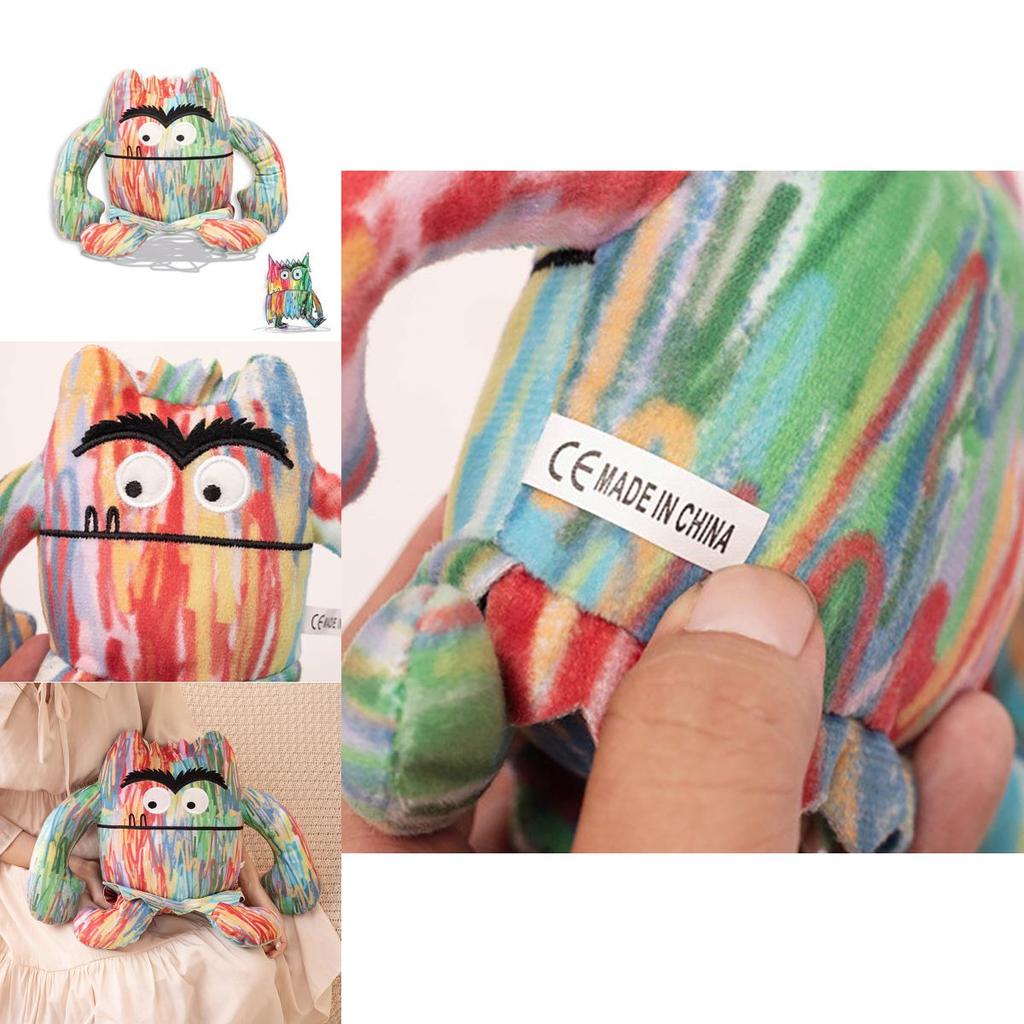 Il Mostro dei Colori Peluche Super Morbido Corto Peluche Varie Altezze